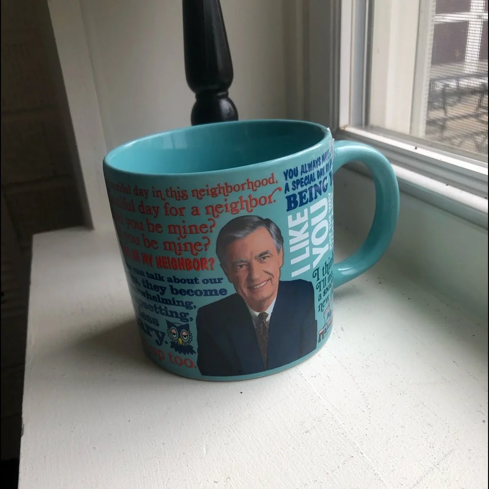 New Mister  Rogers mug- color changes with heat